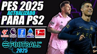 ⚽ ¡PES 20242025 PARA PS2 ⚽¡TODO ACTUALIZADO [upl. by Enelyahs135]