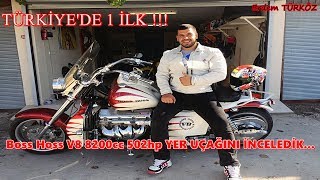 Boss Hoss V8 8200cc 502hp Chooper ve Klasik Motosikletler İncelemeMotovlog [upl. by Greenebaum]