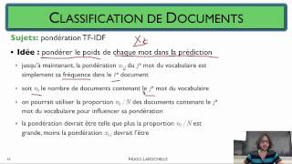 Traitement automatique des langues 56 Classification de documents  pondération TFIDF [upl. by Lenore746]