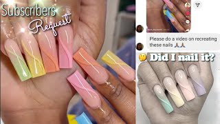 Easy Spring Nail Design  Subscribers Request  Builder Gel Nail Tutorial [upl. by Richela]