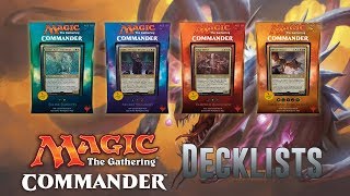 Commander 2017 Deck Lists [upl. by Adnawahs]