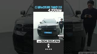 디올뉴싼타페  2023년 10월  8642km  무사고  4200만원 [upl. by Arol]