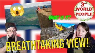 3rd WORLD PEOPLE REACT THE INSANE PREIKESTOLEN  RYFYLKE  LYSEFJORD [upl. by Eema]