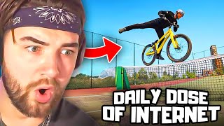 KingWoolz Reacts to DAILY DOSE OF INTERNET Insane Footage [upl. by Weywadt]