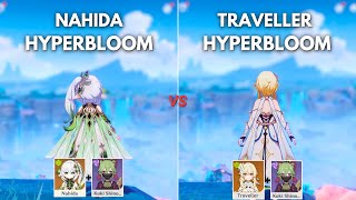 C0 Nahida vs Traveller  Best HyperBloom Team for C0 Kuki   Genshin Impact [upl. by Edya]