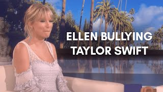 ellen bullying taylor swift for 5 minutes straight [upl. by Etnor190]