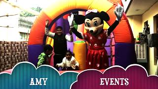 Bouncy Jumping Castle MillThane West Mumbai  Amy Events India [upl. by Notrub]