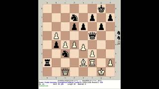 Arminius 20181223 vs Stockfish 17  Polish Sokolsky Symmetrical Defense chess [upl. by Rodama]