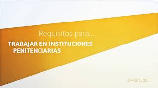 Requisitos para ser Funcionario de Prisiones [upl. by Clougher]