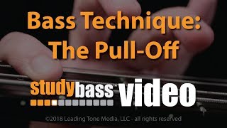 The PullOff Bass Technique  StudyBass [upl. by Kela589]