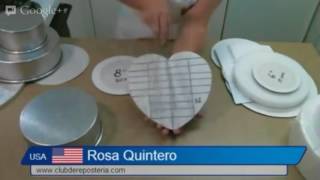 Como Sacar Porciones de Tortas Cuadradas y en Forma de Corazón  Club de Reposteria [upl. by Ydisac]