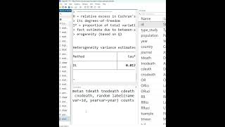 MetaAnalysis in Stata 17  Please download data from the video description metaanalysis [upl. by Ahtnama348]