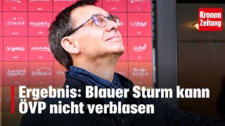 Vorarlberg hat gewählt  Ergebnis Blauer Sturm kann ÖVP nicht verblasen  kronetv NEWS [upl. by Ashjian]