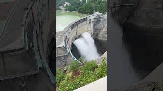 The tallest dam inJapan Kurobe dam in Toyama shorts [upl. by Yzeerb]