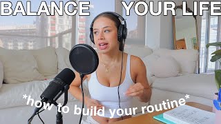 HOW TO BUILD A ROUTINE amp STAY CONSISTENT  staying productive while balancing a fun life [upl. by Irama810]