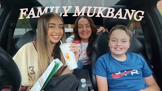 Family Popeyes amp Krispy Kreme Mukbang [upl. by Nosyt]