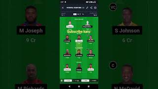 SLS VS TLS Trinidad T10 Blast Dream 11 Predictionviraltrending [upl. by Ailed410]