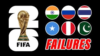 Every Country That FAILED To Qualify For World Cup 2026 so far [upl. by Ilyssa270]