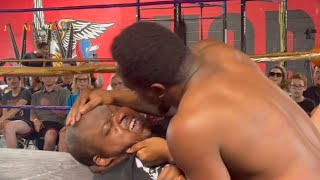 Najee Morgan vs Harshaw Smith Indy Wrestling CWA Visalia Ca 071324 [upl. by Marek]