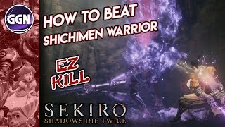 How to Beat “Shichimen Warrior” Easy Kill  Mini Boss Guide  Sekiro Shadow Die Twice [upl. by Alveta689]