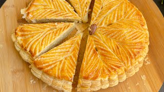 LA GALETTE DES ROIS A LA FRANGIPANE 2024  PATE FEUILLETEE INVERSEE  EPIPHANIE [upl. by Hseyaj739]