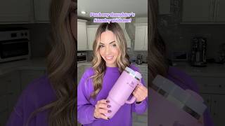 PACK MY DAUGHTER’S STANLEY WITH ME 💜 I linked all products to this video for anyone interested💅🏻 [upl. by Tirrej629]