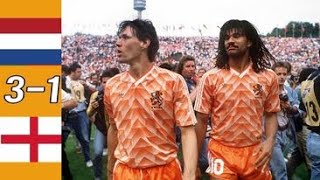 Netherlands 3 x 1 England Gullit Van Basten ●UEFA Euro 1988 Extended Goals amp Highlights HD [upl. by Kellda]