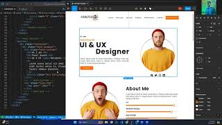 Figma to HTML  Portfolio Website Design  Hero Section [upl. by Yvor]