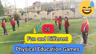 20 Fun physical education games  PE GAMES  physed games [upl. by Carmelo]