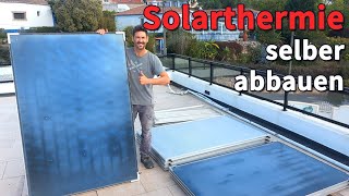 SOLARTHERMIE Anlage selber abbauen  demontieren  entleeren  DIY [upl. by Sieracki]