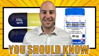 3 Things You Should Know Before Taking Duloxetine Cymbalta [upl. by Hammad]