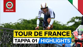 Tour de France 2022 Tappa 1  Highlights [upl. by Silvers667]