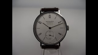 Nomos Glashutte Tangente Neomatik Dore Reference 192 SB 4K Watch Review [upl. by Llemar]