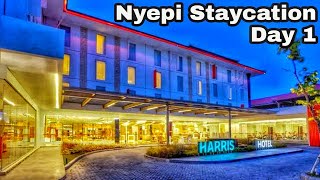 Nyepi 2022 Staycation at HARRIS Hotel and Conventions Denpasar Bali Day 1 [upl. by Lemaj]