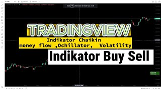 Tradingview Indikator Chaikin money flow Ochillator Volatlity anlisa BUY SELL pada chart Crypto [upl. by Cicero79]