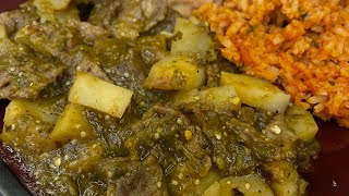 How I make my Chile Verde Con Carne y Papas [upl. by Ranger930]