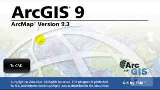 Activar la herramienta To CAD en ArcGIS 93 [upl. by Joy]