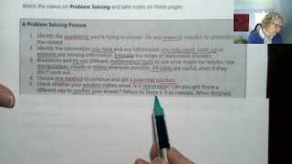 Math 105 Video 15a Problem Solving Process [upl. by Marbut]