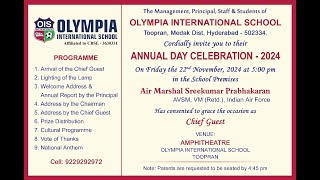 OLYMPIA International School Annual Day Celebration  2024 [upl. by Sulokcin]