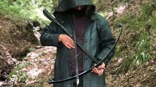 Handmade crossbow  from leaf spring [upl. by Darnok]