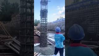 Disassembly and rebuilding process of concrete columns [upl. by Imugem]