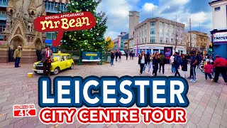 LEICESTER CHRISTMAS SHOPPING  A tour of Leicester City Centre [upl. by Leagiba]