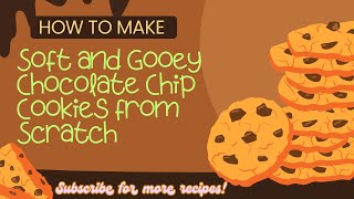 Soft and Gooey Chocolate Chip Cookies from Scratch [upl. by Afinom]