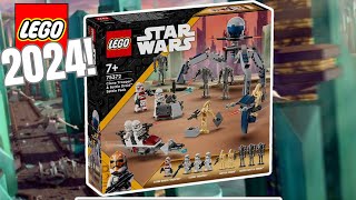 Clone Trooper and Battle Droid Battle Pack Revealed LEGO Star Wars 2024 [upl. by Ranilopa55]