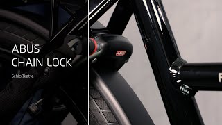 How to lock and unlock the Abus chain lock [upl. by Allebasi]