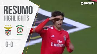 Highlights  Resumo Benfica 60 Marítimo Liga 1819 30 [upl. by Tletski]