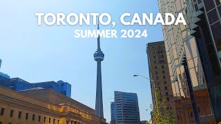 A Walk in Downtown Toronto  Canadas Most Populated City  Summer 2024 [upl. by Akamahs]