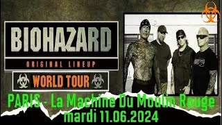 BIOHAZARD US Live Paris  La Machine du Moulin Rouge 11 04 2024 [upl. by Enytsirhc169]