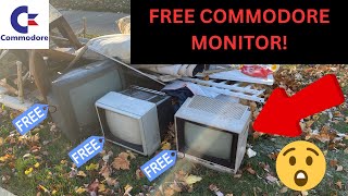 Free Commodore 1702 CRT Monitor Curb Find With A Few Other CRT TVs [upl. by Lohman]