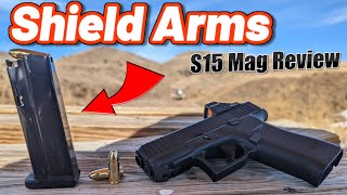 Shield Arms S15 Mag Review 2022  Glock 43x [upl. by Serles]